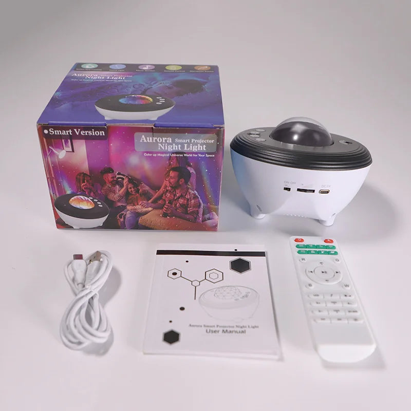 Aurora Galaxy Projector with Bluetooth Speaker
