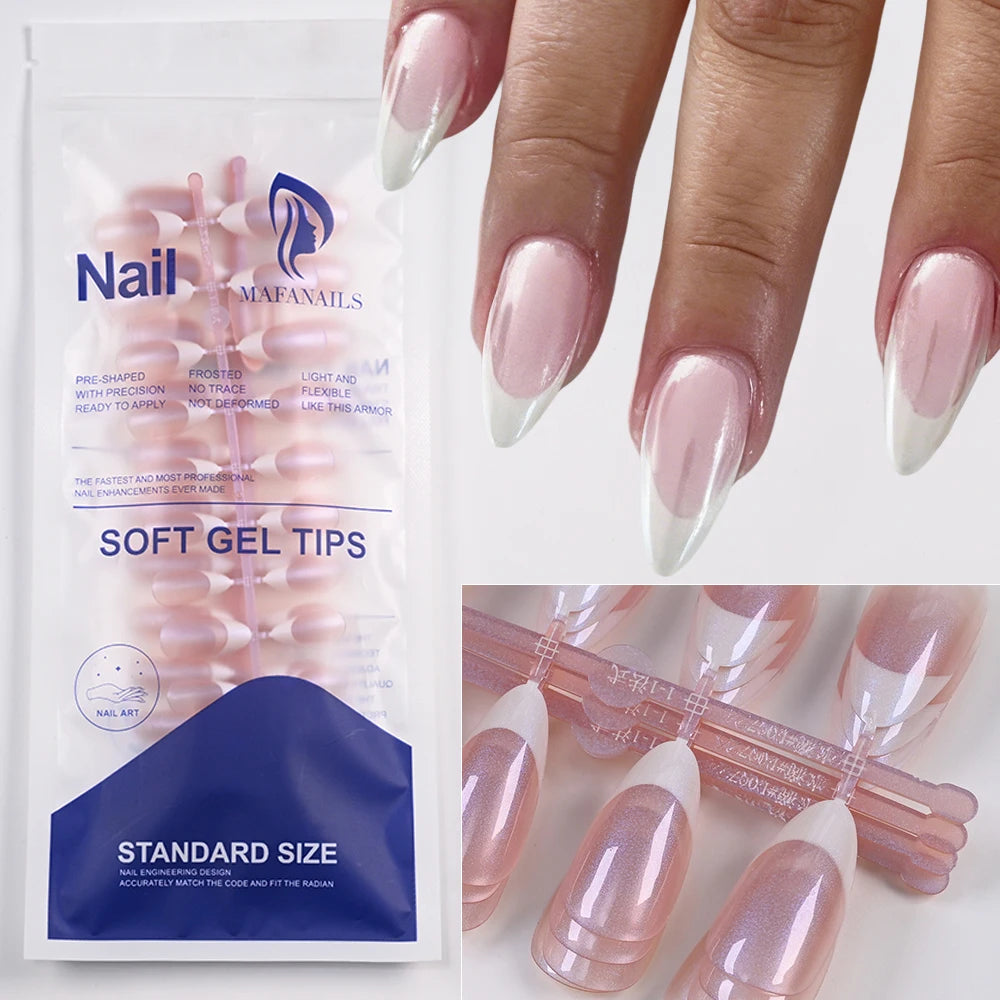 French Press-On Nails — 120pc Short Square Set