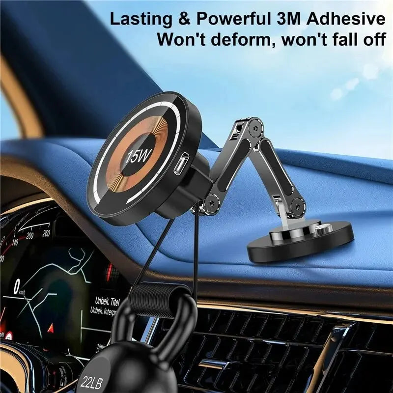 Magnetic Car Phone Mount — Dashboard & Air Vent Holder for iPhone & Android