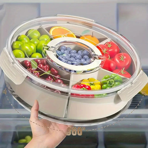 Rotating Divided Snack & Serving Tray