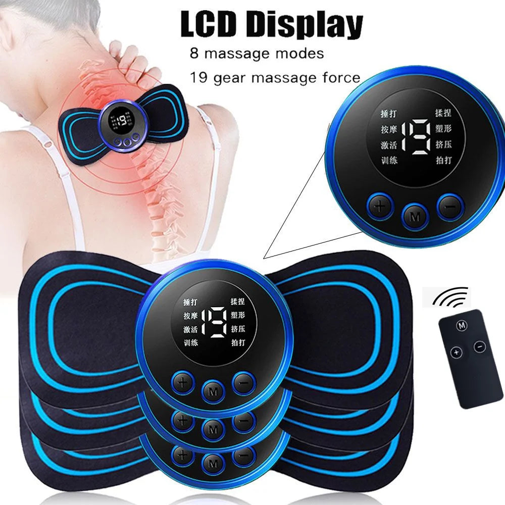 Electric Pulse Neck Massager — 8-Mode Pain Relief for Neck & Shoulders