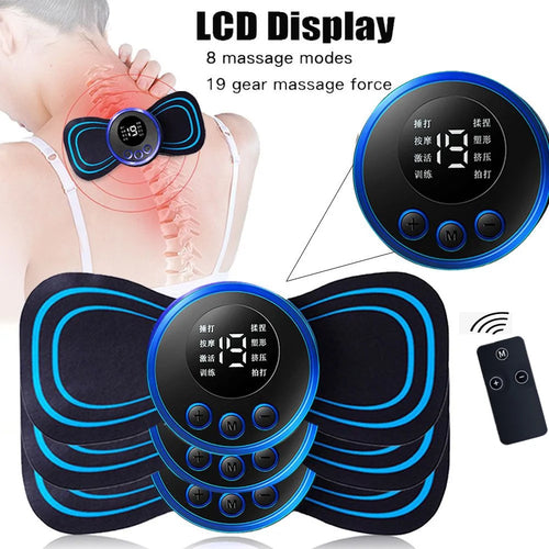 Electric Pulse Neck Massager — 8-Mode Pain Relief for Neck & Shoulders