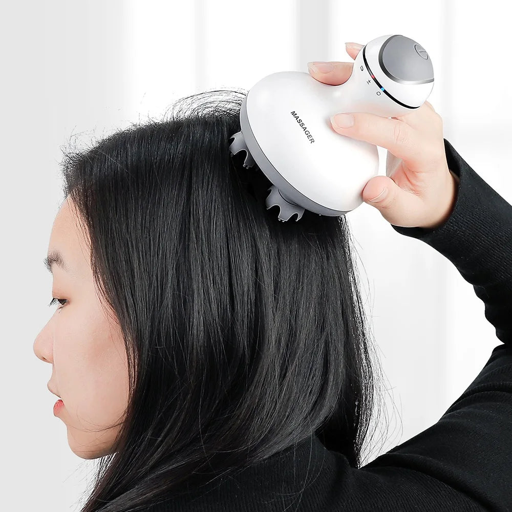 3D Electric Scalp Massager — Wireless Head Massager for Hair Growth