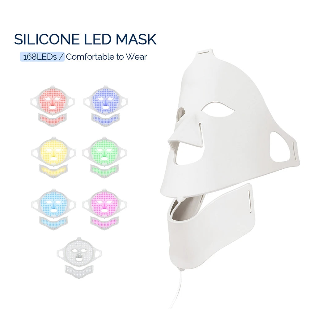 7-Color LED Light Therapy Face Mask — Red Light Skin Care Treatment