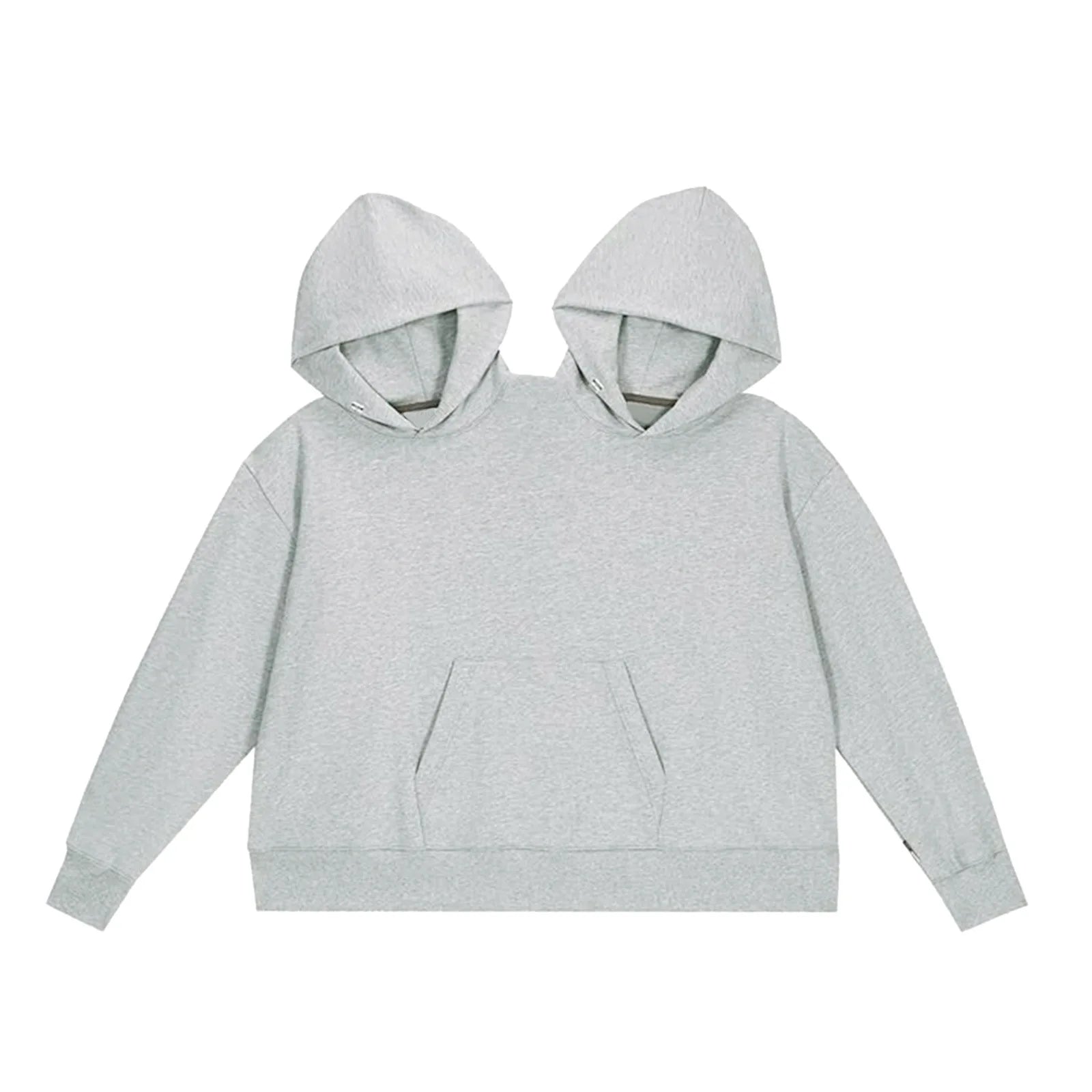 Two-Person Couples Hoodie — Oversized Shared Fleece