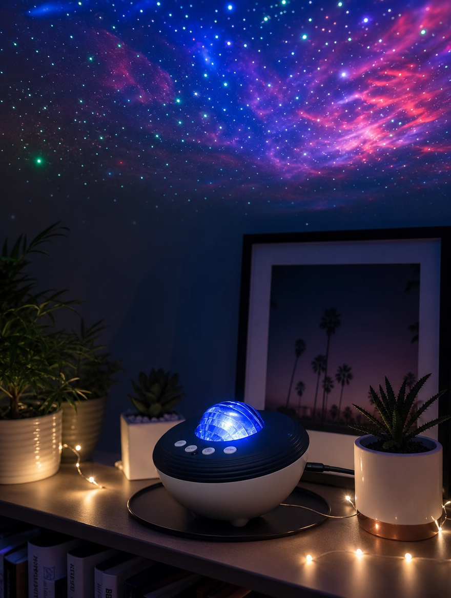 Aurora Galaxy Projector with Bluetooth Speaker
